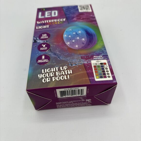LED Waterproof Multicolor Lights, RGB 16 Different colors . Pool, Pond Or Tub - Picture 4 of 6